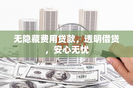 张北无隐藏费用贷款，透明借贷，安心无忧