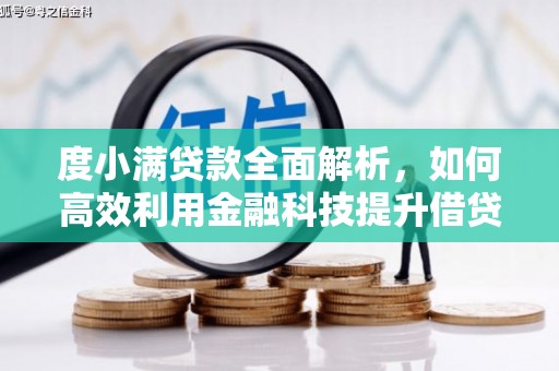 大武度小满贷款全面解析，如何高效利用金融科技提升借贷体验