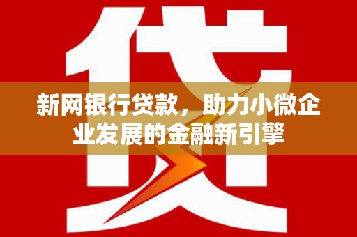 丰原新网银行贷款，助力小微企业发展的金融新引擎