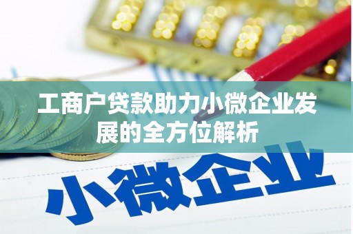 大林工商户贷款助力小微企业发展的全方位解析