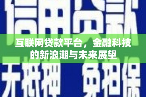 和田市互联网贷款平台，金融科技的新浪潮与未来展望