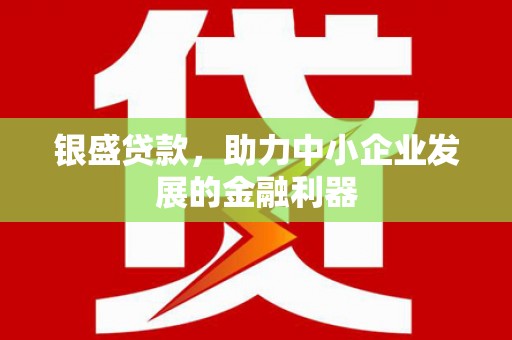 江安银盛贷款，助力中小企业发展的金融利器