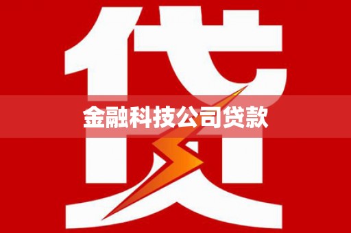 大村金融科技公司贷款