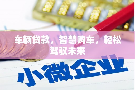 咸丰车辆贷款，智慧购车，轻松驾驭未来