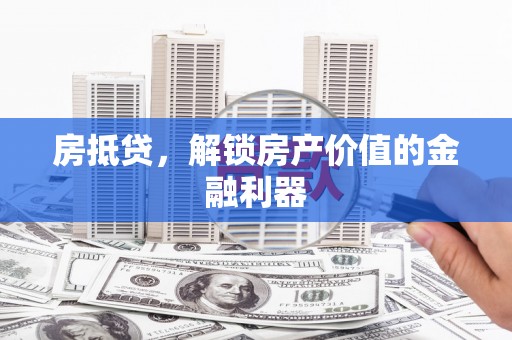 新园房抵贷，解锁房产价值的金融利器